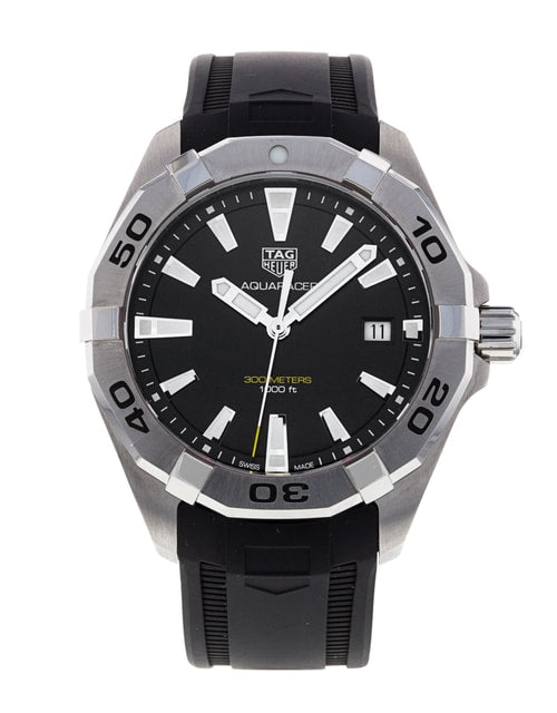 Aquaracer automatic black dial clearance men's watch