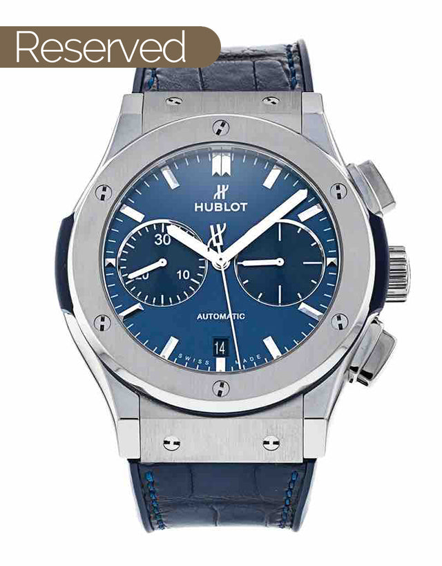 Hublot blue face outlet watch