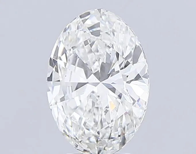 3.73 ct Oval IGI certified Loose diamond, F color | VS2 clarity