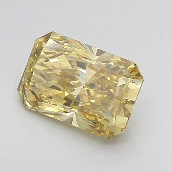 2.15ct Radiant Lab Grown Diamond (Fancy Intense Yellow, Clarity SI1, IGI)