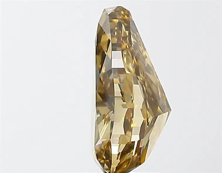 1.01ct Pear Natural Diamond (Fancy Dark Yellow, Clarity VS2, GIA)