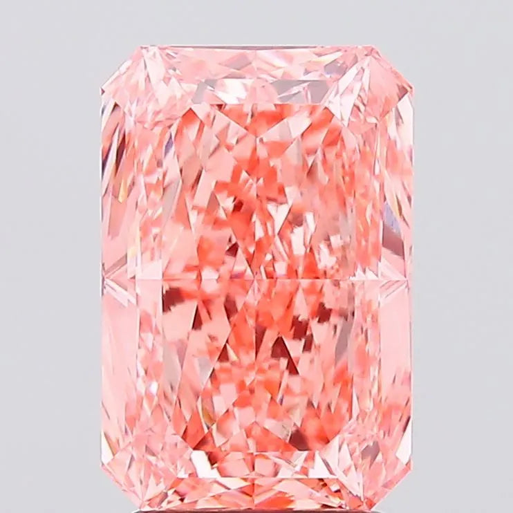 3.02ct Radiant Lab Grown Diamond (Fancy Vivid Pink, Clarity VVS1, IGI)