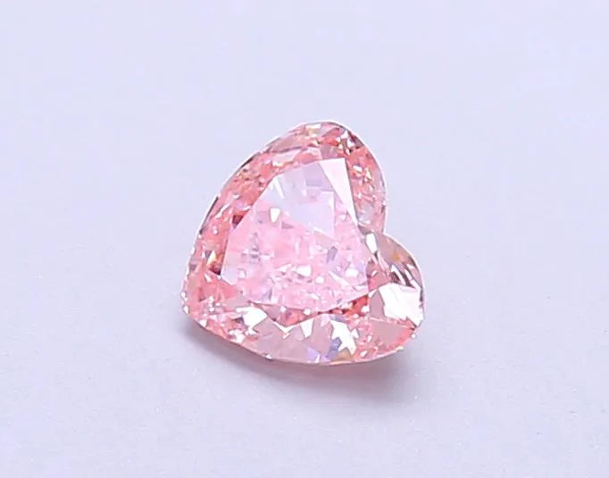 0.42ct Heart Lab Grown Diamond (Colour Fancy Intense Pink, Clarity VS1, IGI Certified)