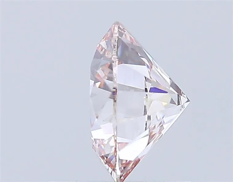 1.02ct Round Lab Grown Diamond (Light Pink, Clarity VVS2, Cut ID, IGI)