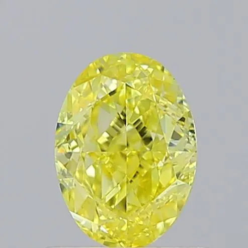 1.01ct Oval Natural Diamond (Fancy Vivid Yellow, Clarity VVS2, IGI)