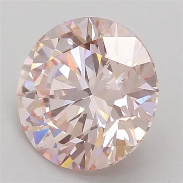 1.03ct Round Natural Diamond (Pink, Clarity VVS2, Cut ID, IGI)