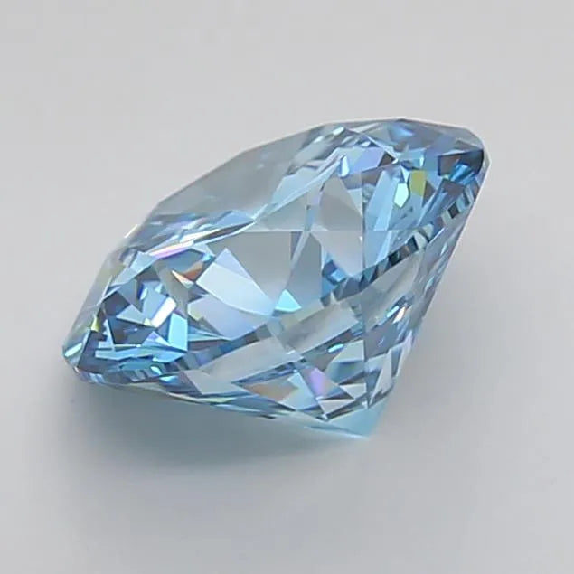 2.52ct Round Lab Grown Diamond (Fancy Vivid Blue, Clarity VVS1, Cut ID, IGI)