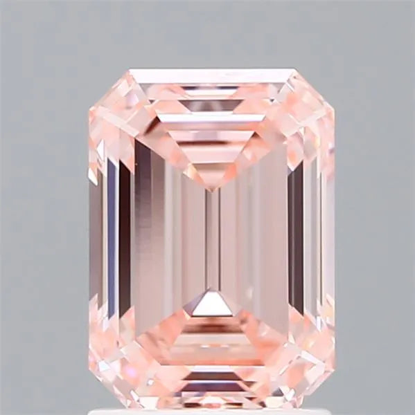 2.05ct Emerald Lab Grown Diamond (Fancy Vivid Pink, Clarity VVS1, Cut VG, IGI)