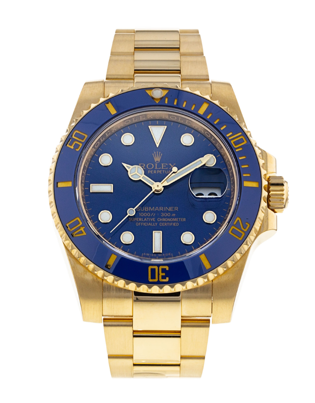 Rolex Submariner Blue Dial Men's Watch