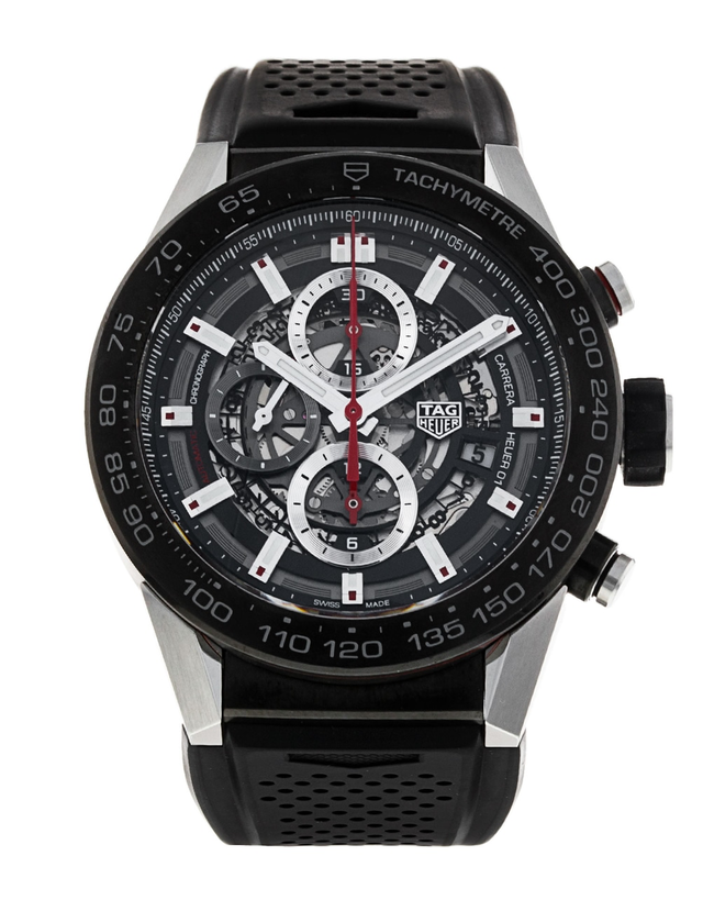 Tag Heuer Carrera Caliber Heuer 01 Skeleton 45mm Mens Watch