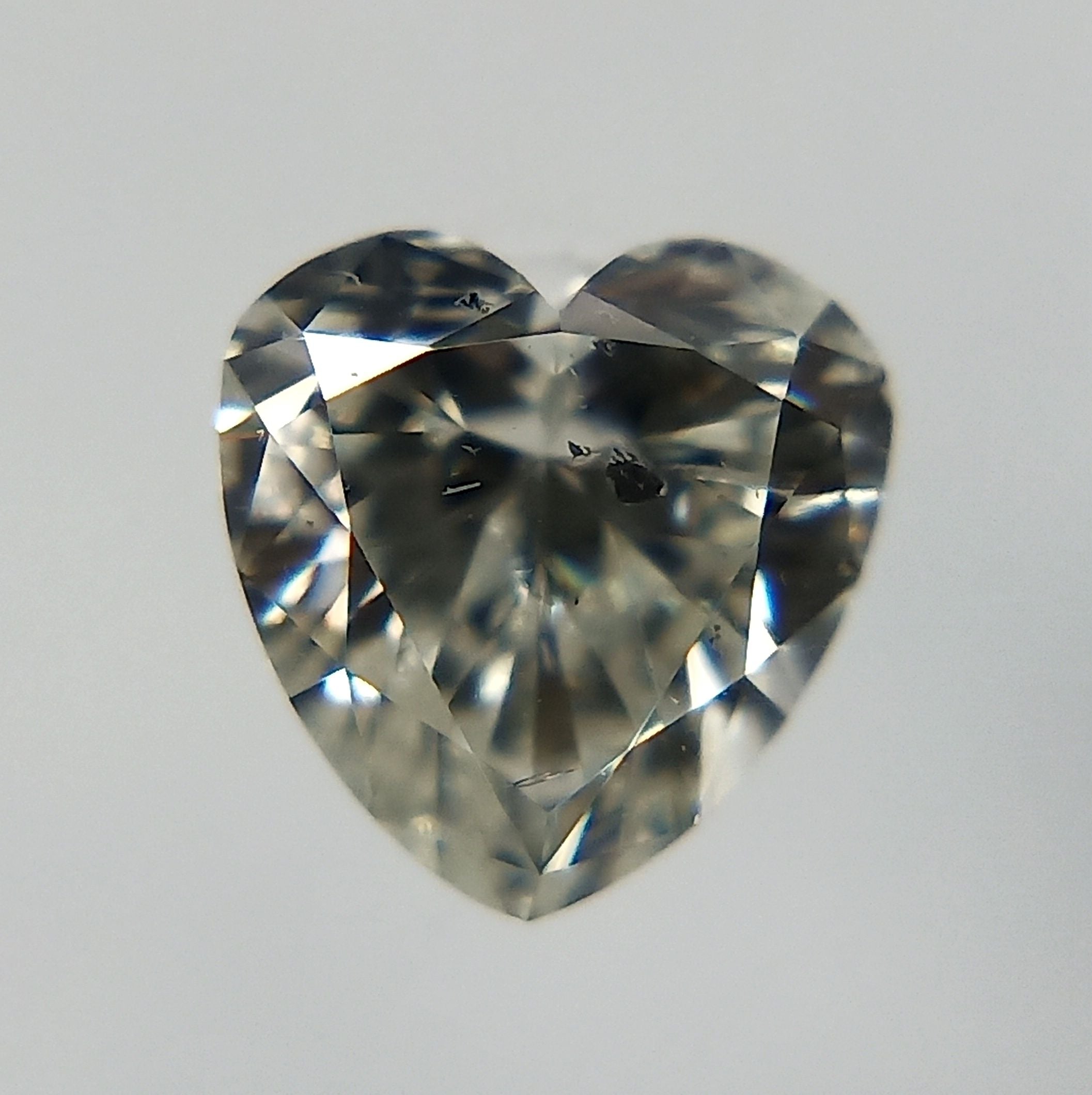 0.19 ct Heart IGI certified Loose diamond, I color | I1 clarity