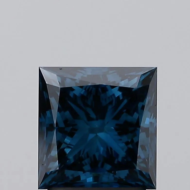 2.30ct Princess Lab Grown Diamond (Fancy Vivid Blue, Clarity VVS1, IGI)