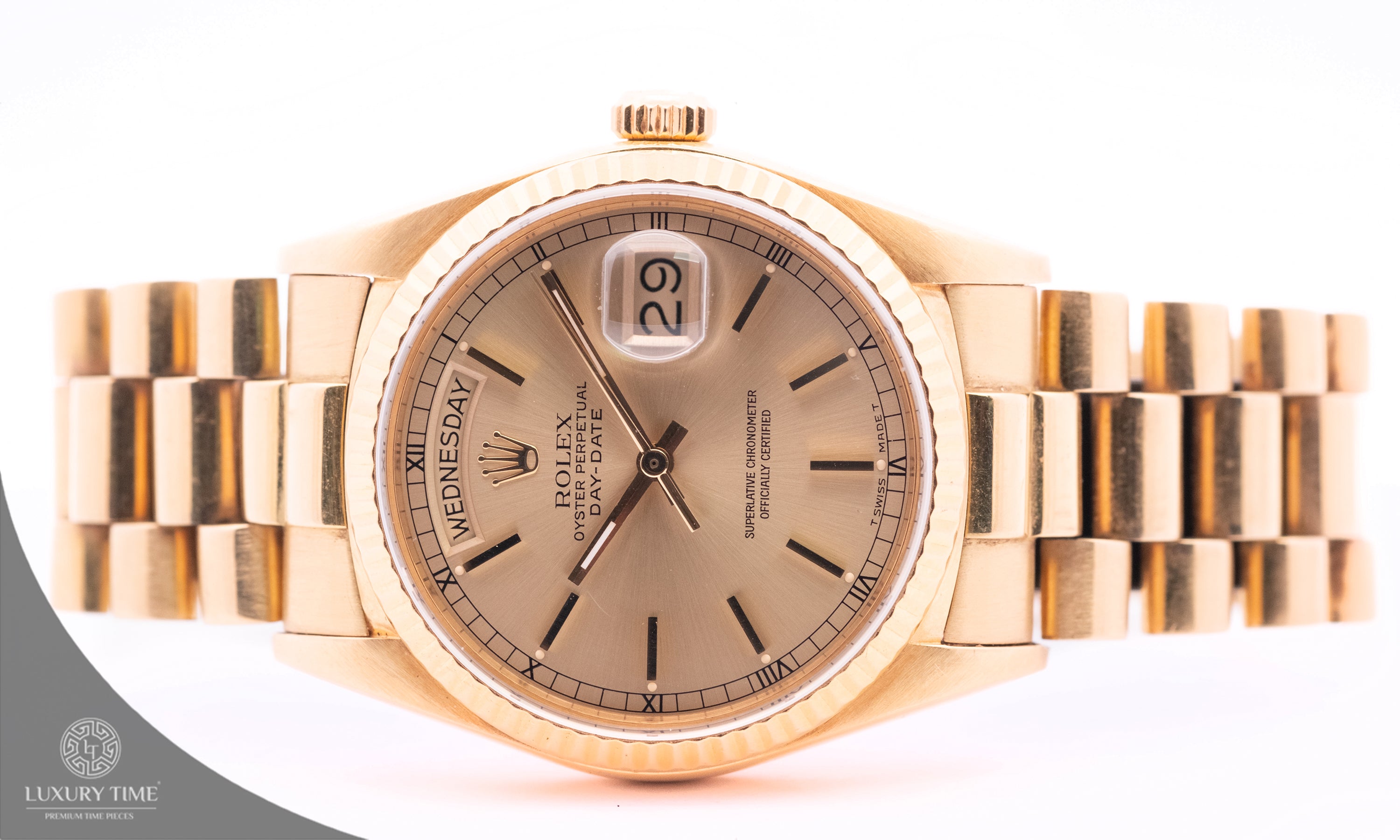 Rolex Day-Date Yellow Gold Mens Watch