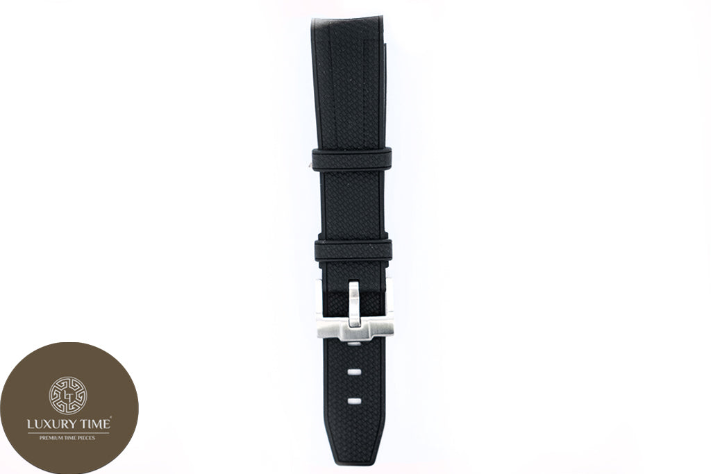 Black Rubber Omega x Swatch Moonwatch Strap