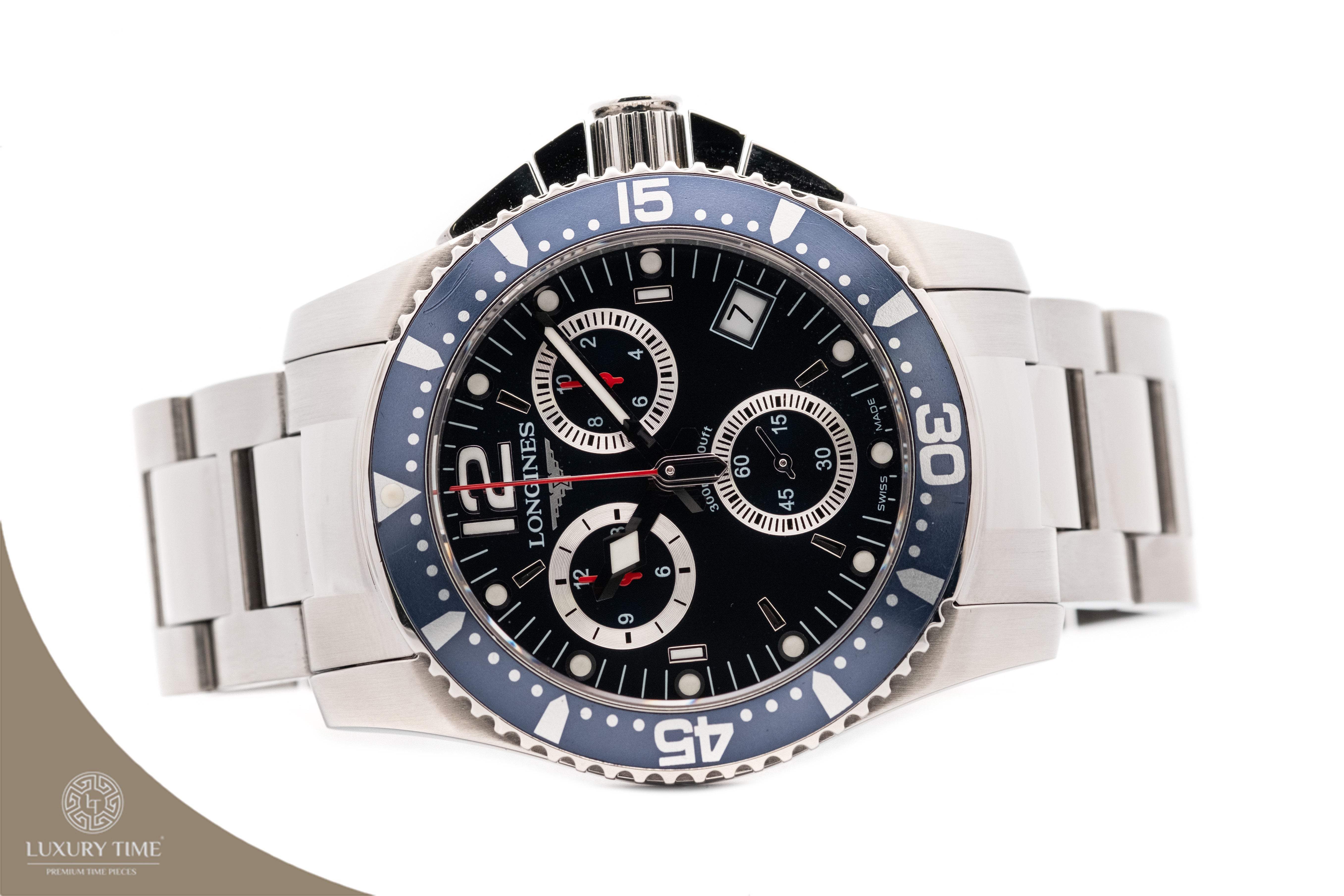 Longines HydroConquest Quartz Chrono 41mm Mens Watch