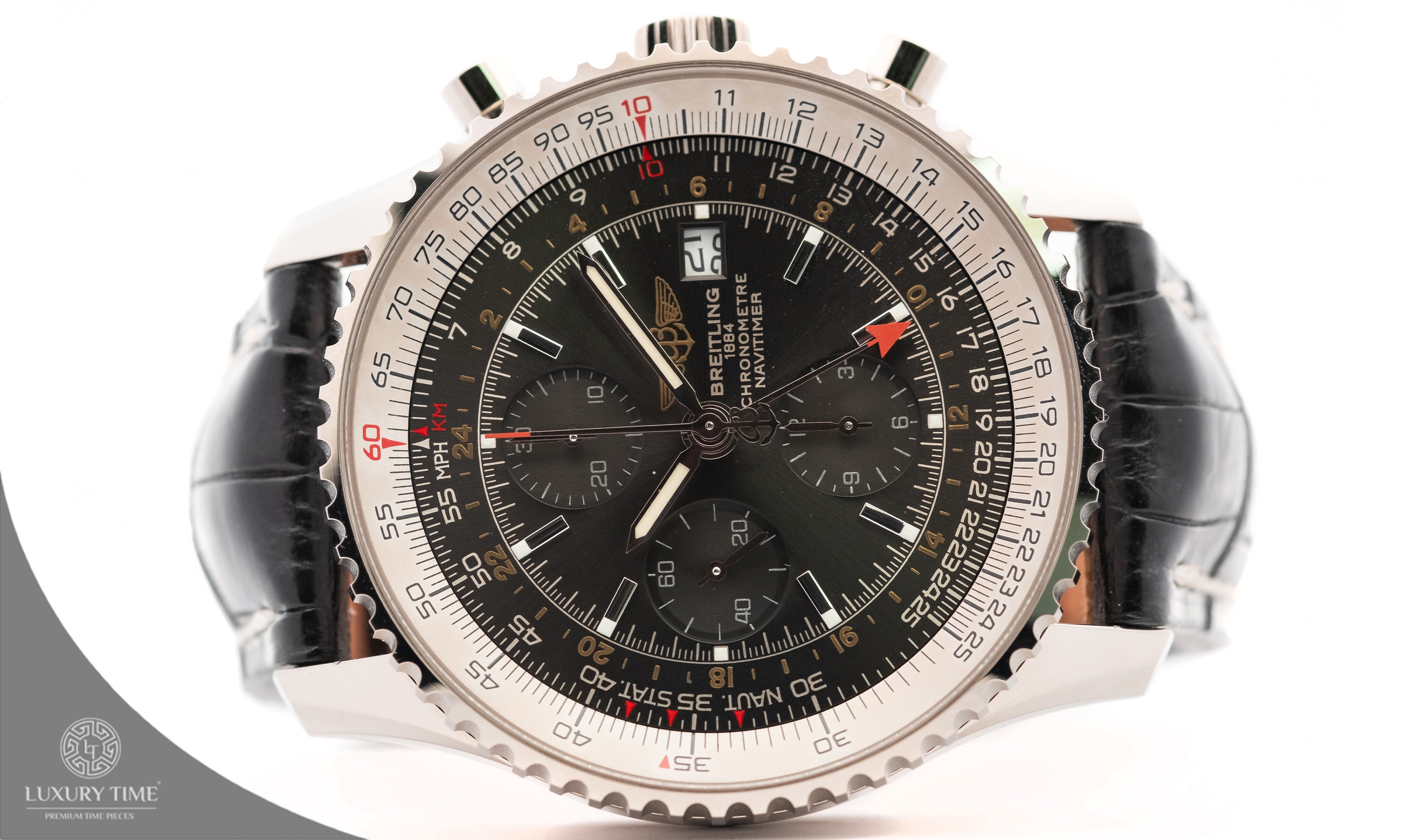 Breitling Navitimer World White Gold Limited Edition Men's Watch