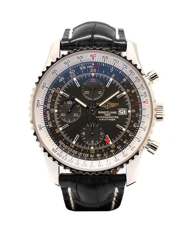 Breitling Navitimer World White Gold Limited Edition Men's Watch