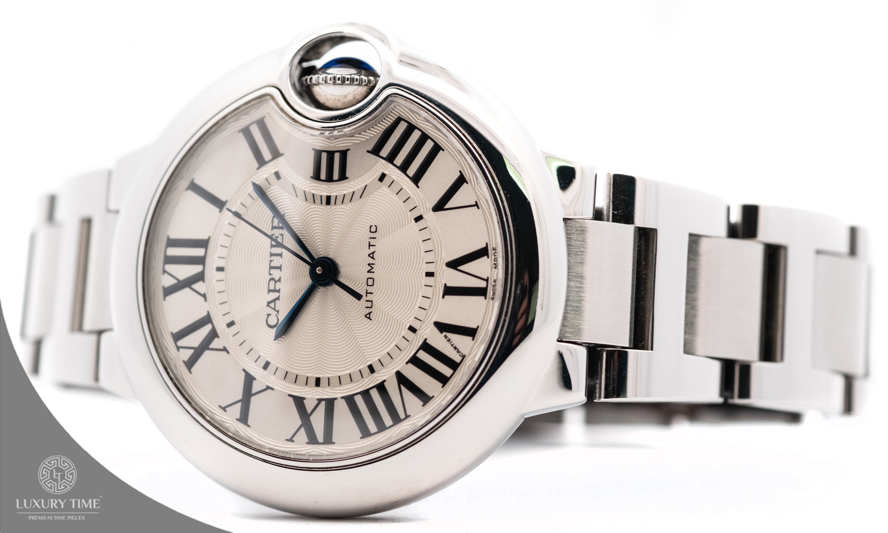 Cartier Ballon Bleu Automatic Silver Dial  Ladies Watch