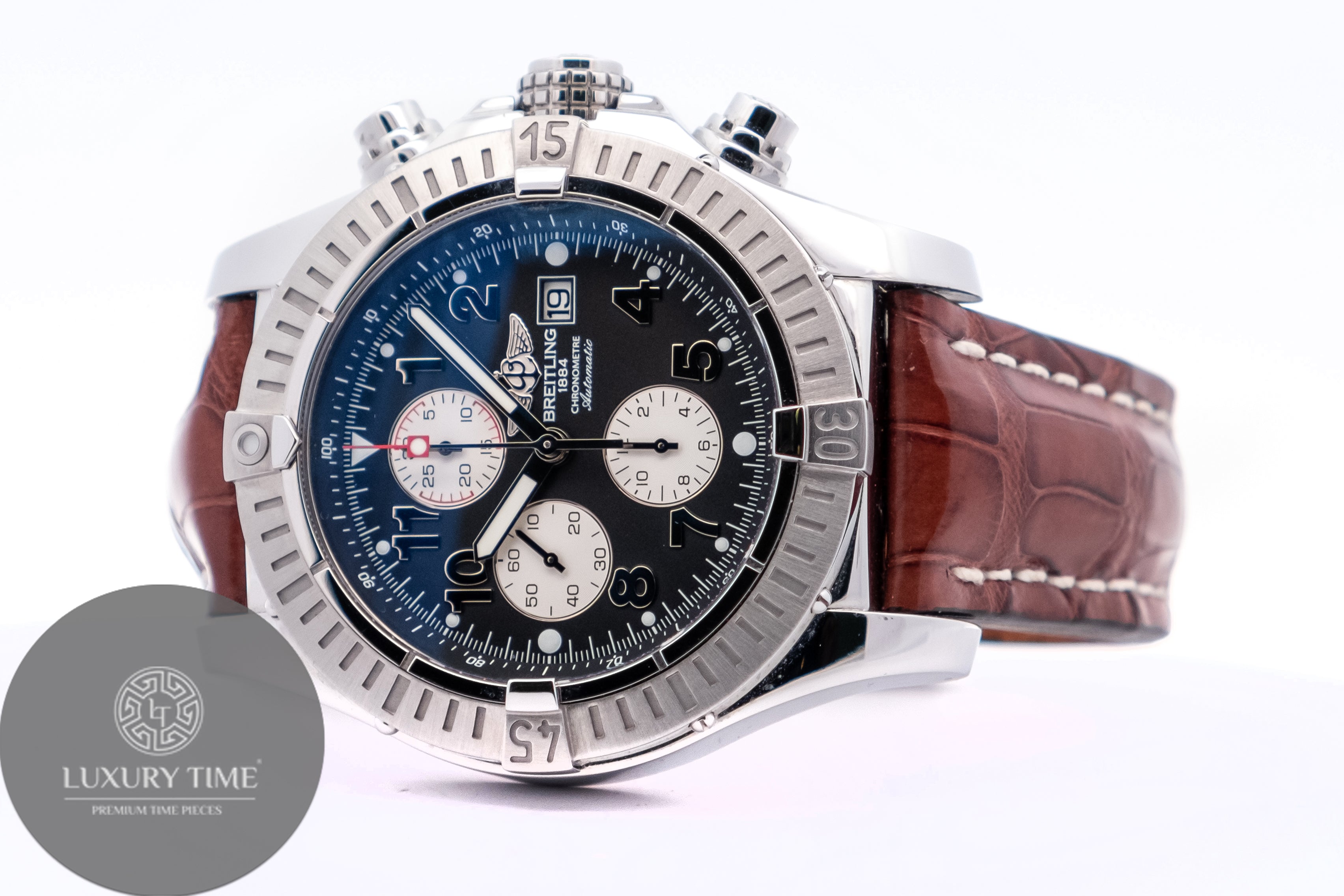 Breitling super discount avenger leather strap