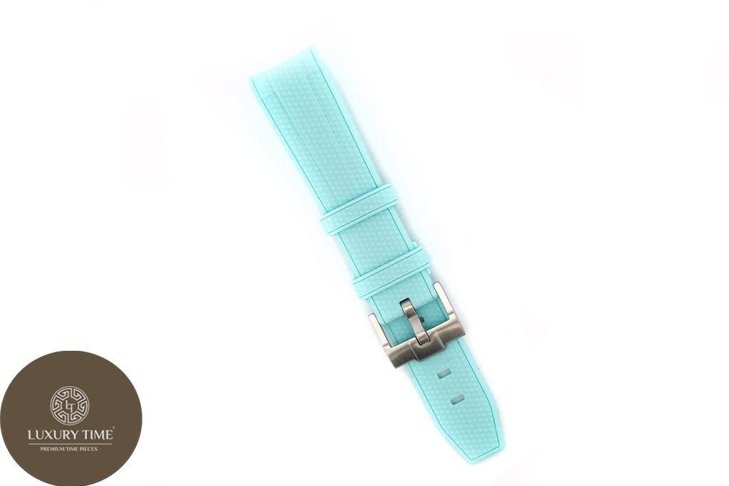 Light Blue Rubber Omega x Swatch Moonwatch Strap