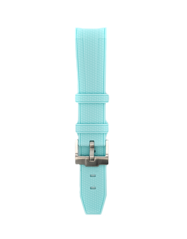 Light Blue Rubber Omega x Swatch Moonwatch Strap