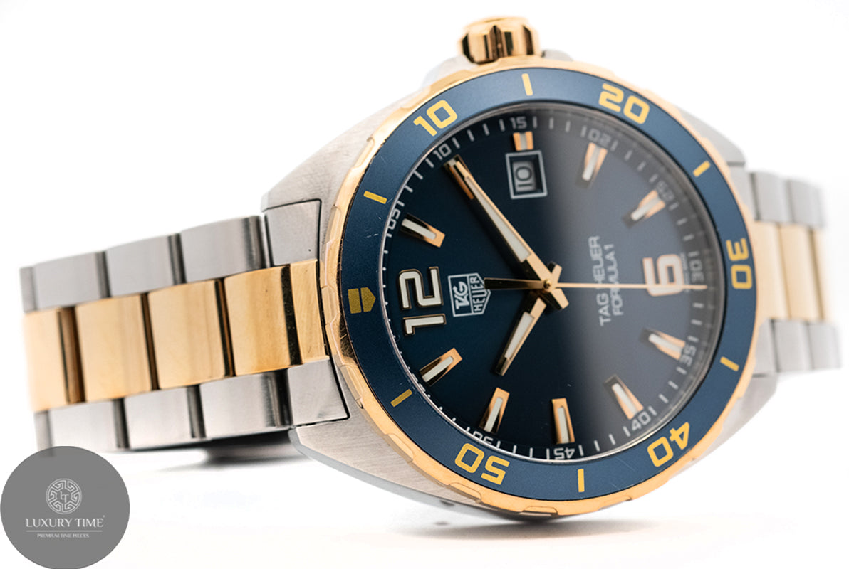 Tag heuer formula hotsell 1 blue and gold