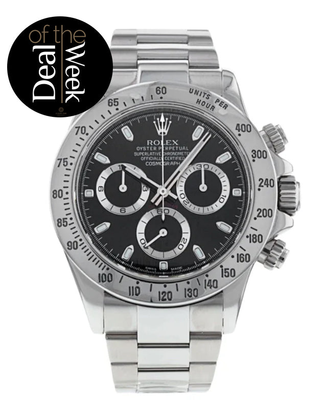 Rolex Daytona Black Dial Men's Watch