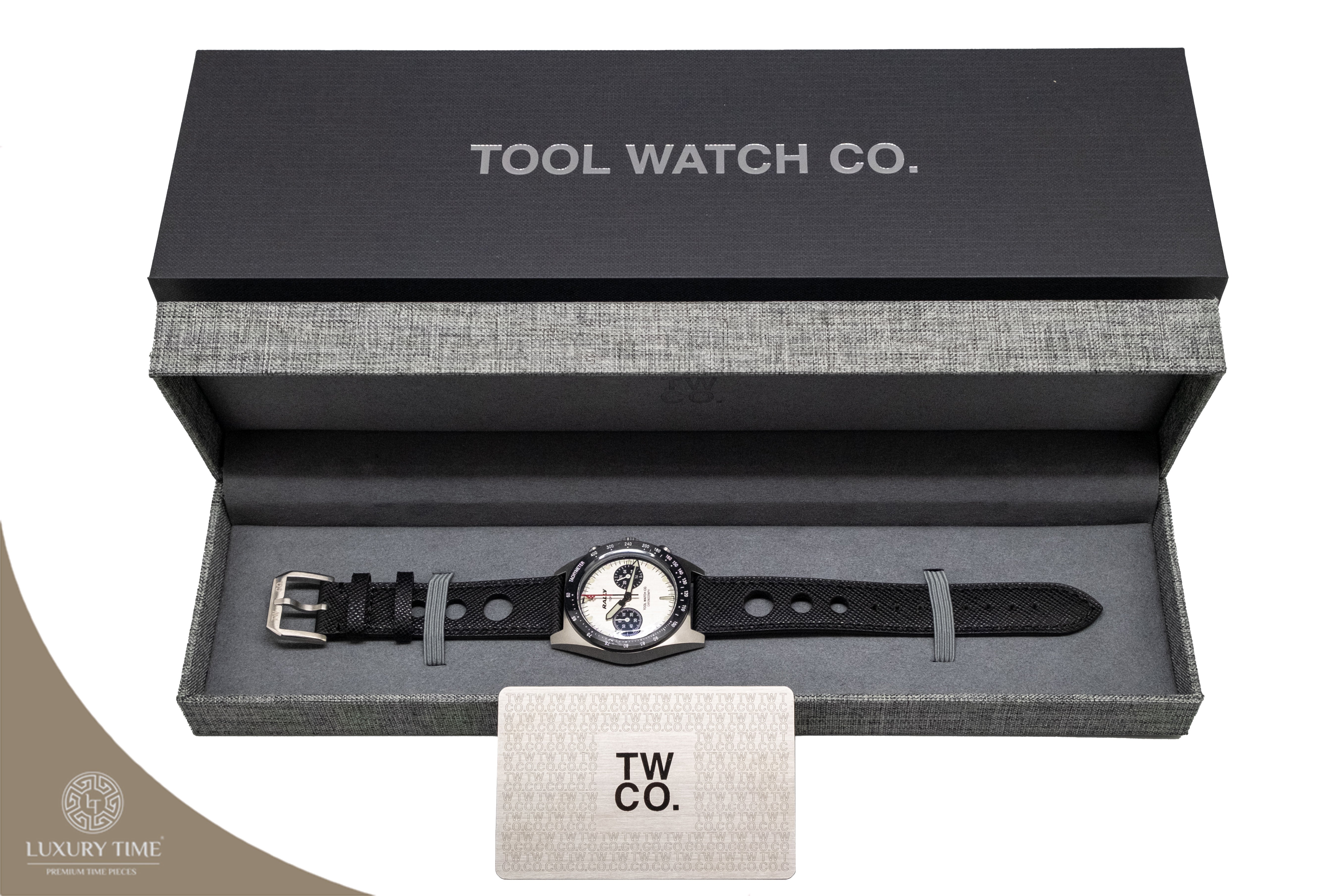 Tool Watch Co. Rally Red on Silver Men's Watch