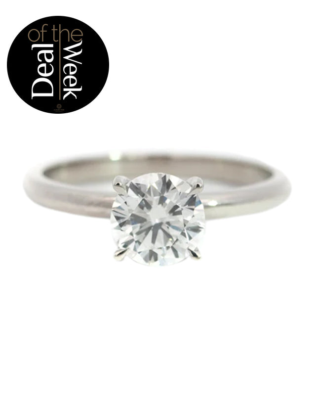 1CT TOTAL WEIGHT ROUND BRILLIANT Diamond Ring set in Platinum - Lab Grown Diamonds