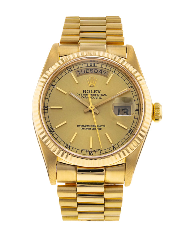 Rolex Day-Date Yellow Gold Mens Watch