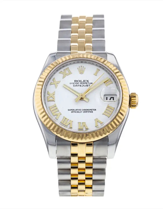 Rolex Datejust 31 Stainless Steel & Yellow Gold Ladies Watch