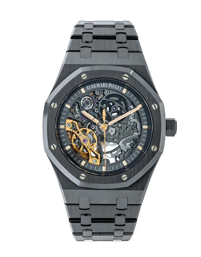 Audemars Piguet Royal Oak Double Balance Wheel Openworked Black Ceramic Men's Watch