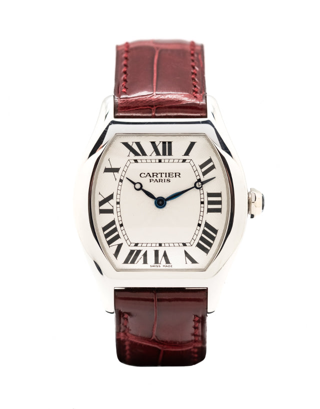 Cartier Tortue Platinum Unisex Watch