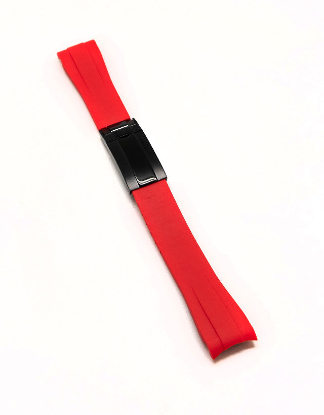 Red Rubber Omega x Swatch Moonwatch Strap