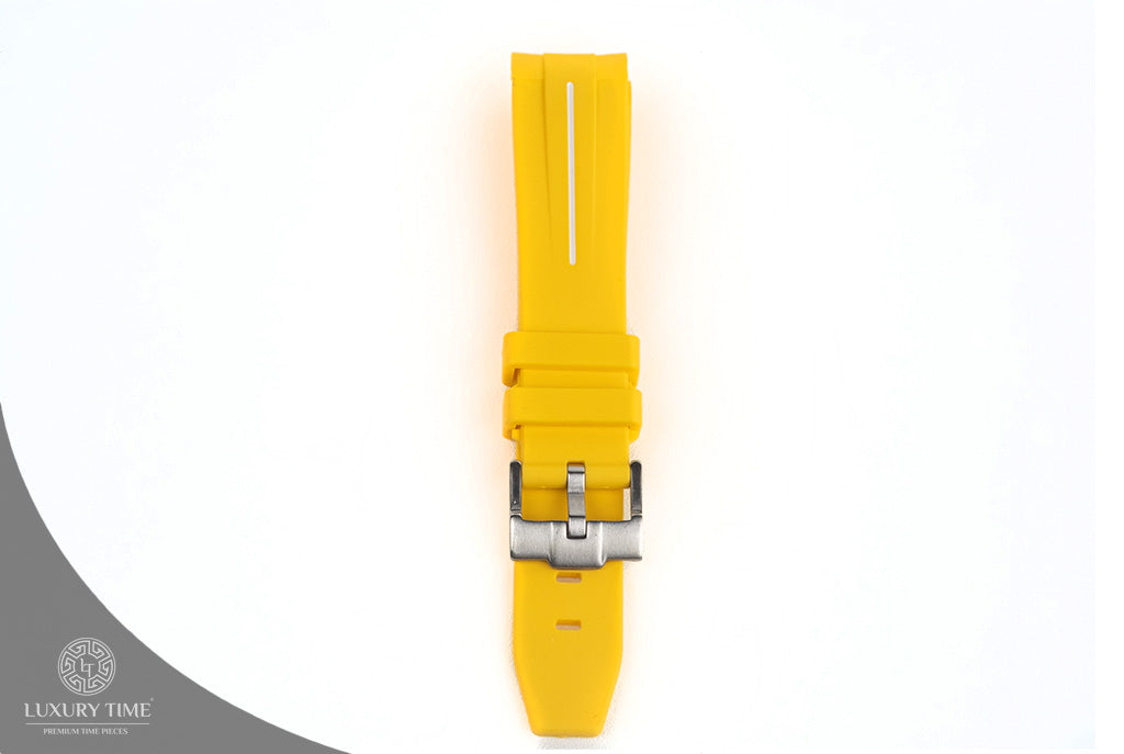 Yellow Rubber Omega x Swatch Moonwatch Strap