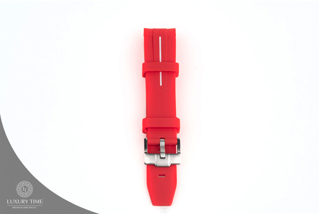 Red Rubber Omega x Swatch Moonwatch Strap