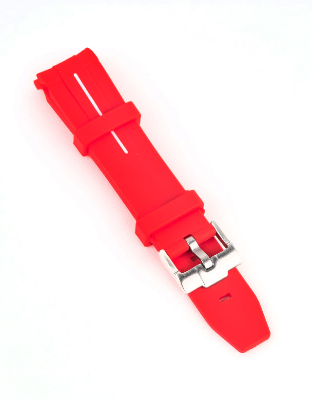 Red Rubber Omega x Swatch Moonwatch Strap